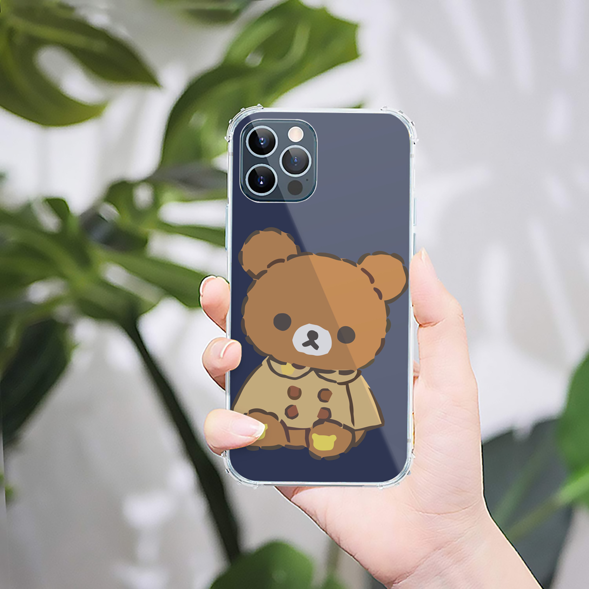 （画像用） リラックマ リラックマ キイロイトリ Rilakkuma Korilakkuma Kiiroitori 【iPhone 12シリーズ対応】透明スマホケース（クリアソフトケース）
